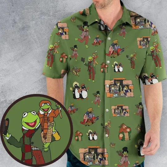 The Muppet Christmas Carol Characters Hawaiian Shirt