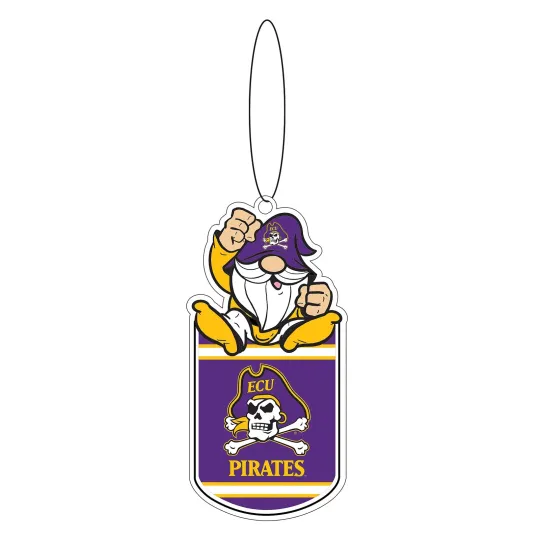 Discover East Carolina University Gift Tag Ornament, Gnome Fan