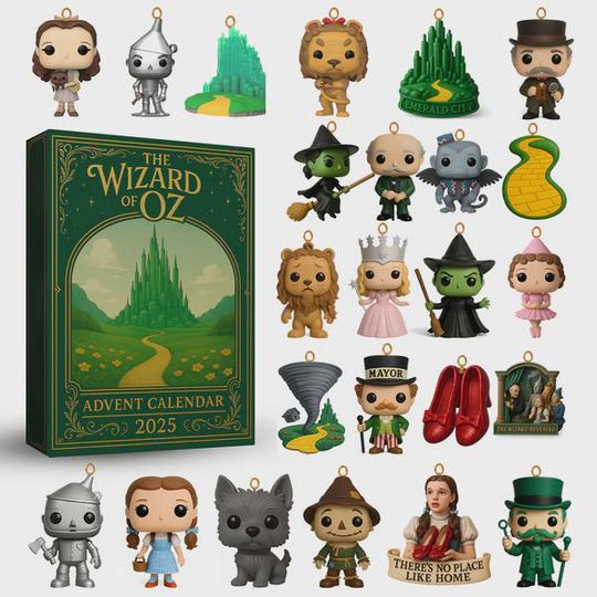 Wizard of Oz Inspired Advent Calendar 2025  24-Day Mystery Box with Storybook Style Mini Figures  Collector Countdown Set for Fans