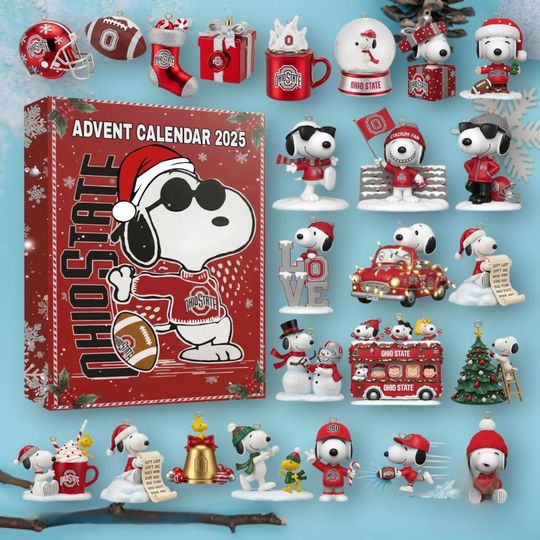 Snoopyy Football Christmas Advent Calendar 2025, Snoopyy Football Advent Calendar, Christmas Advent Calendar, Christmas Countdown Gift.