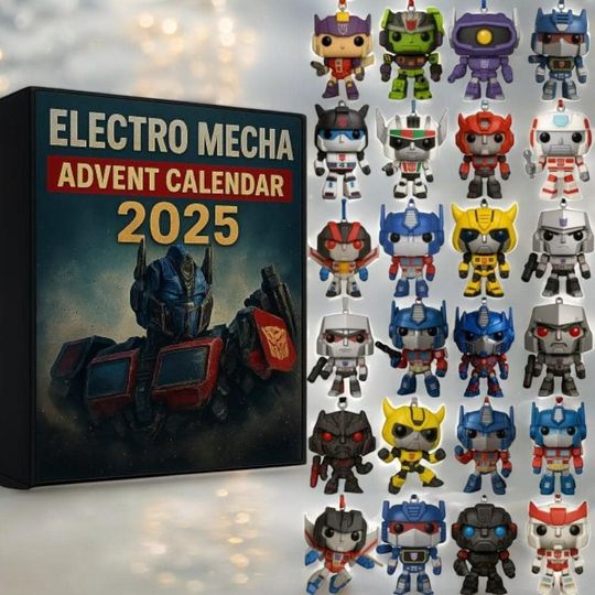 Robot Adventure Advent Calendar 2025  Electro Mecha Advent Calendar, Transformer Christmas Ornament, 24 Days of Xmas, Christmas Gifts