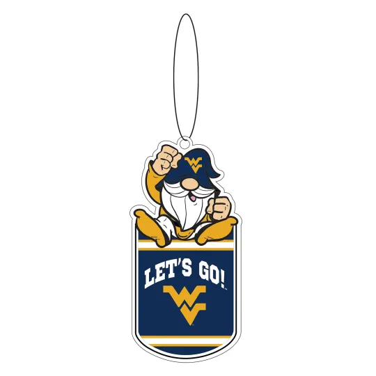 Discover West Virginia University Gift Tag Ornament, Gnome Fan