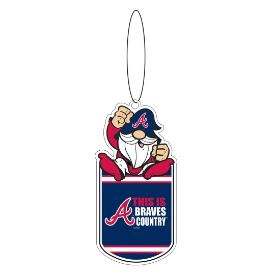 Discover Atlanta Braves Gnome Fan Acrylic Gift Tag Ornament