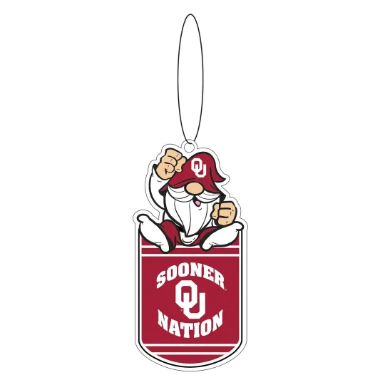 Discover University of Oklahoma Acrylic Gift Tag Ornament with Gnome Fan