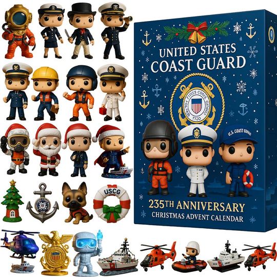 Coast Guard 235Th Anniversary Christmas Advent Calendar 2025, Advent Calendar, Christmas Advent Calendar, Christmas Countdown Gift.