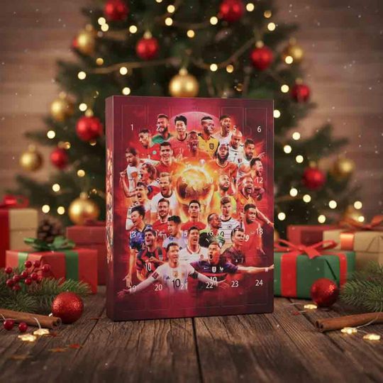 Discover World Cup Advent Calendar 2025 | Soccer Figures Toy Set | Gift for Kids | Christmas Gift | H99W