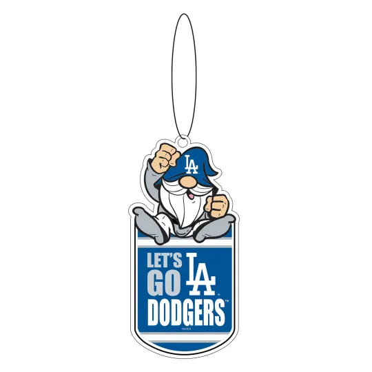 Los Angeles Dodgers Gift Tag Ornament Gnome Fan