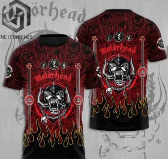 Motorhead 3D Design Print Shirt Unisex