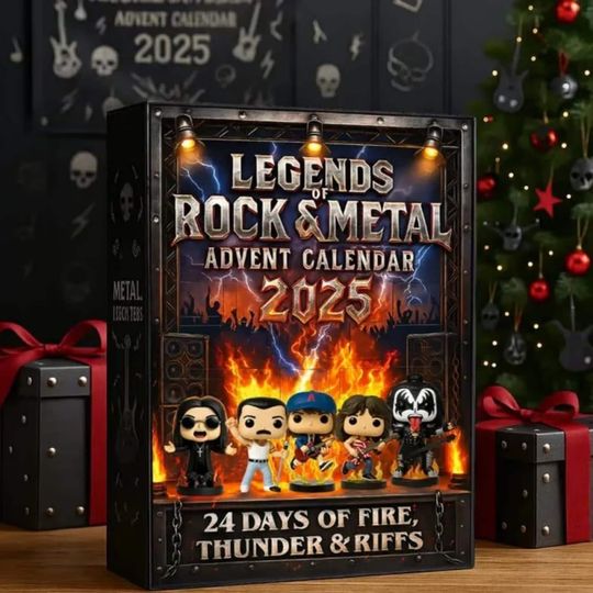 Discover Rock Metal Advent Calendar 2025 Music Legends Inspired Mini Figures Christmas Countdown Collectible Set