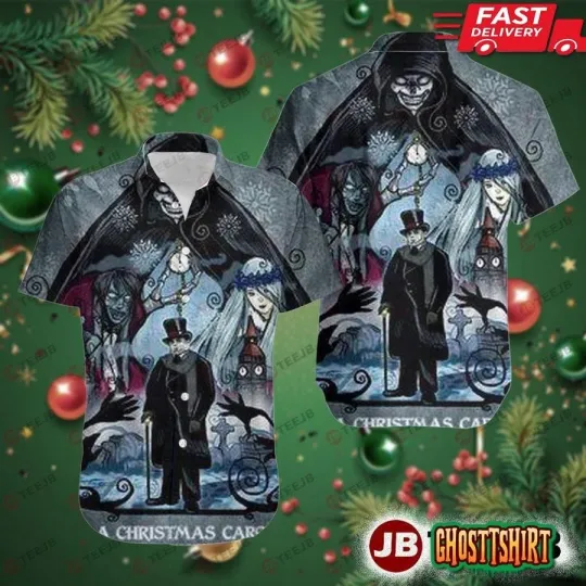 Smile Horror Scrooge A Christmas Carol Hawaiian Shirt