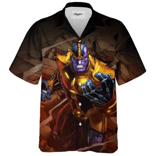 Thanos Hawaiian Shirt, Marvel Hawaiian Shirt, Villains Club Hawaiian Shirt
