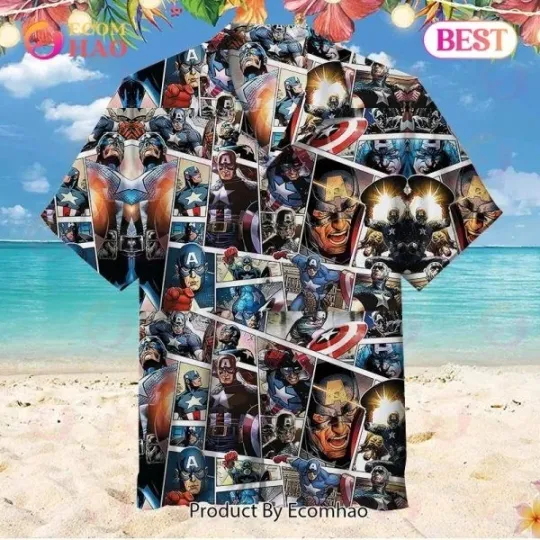 The Avengers, Captain America Hawaiian Shirt