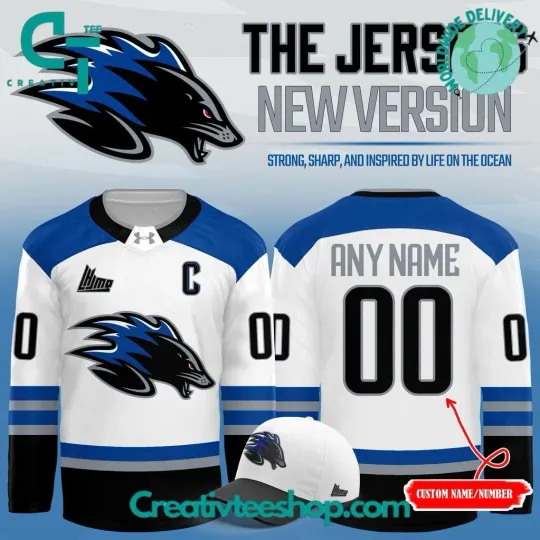 Discover Saint John Sea Dogs 2025 White Hockey Jersey