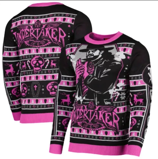 Undertake Ugly Christmas Sweater Wrestling Entertainment Holiday Knit Jumper Funny Xmas Gift Unisex