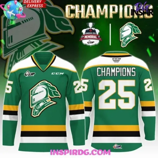 Discover London Knights Memorial Cup 2025 Special Hockey Jersey