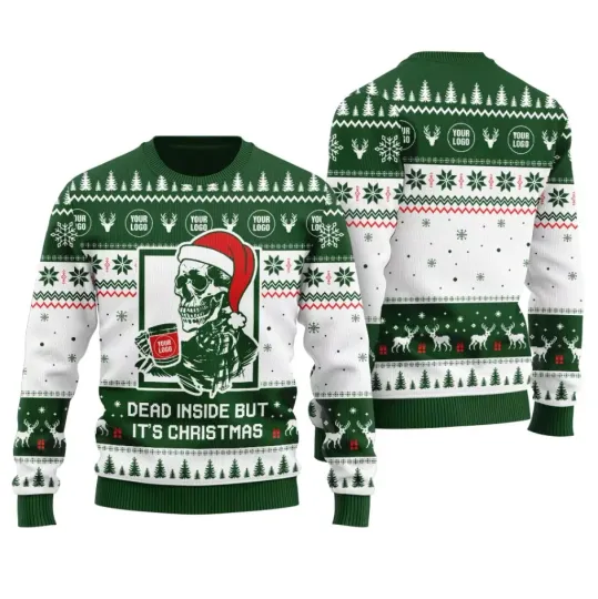 Discover Custom Dead Inside But It's Christmas Ugly Sweater