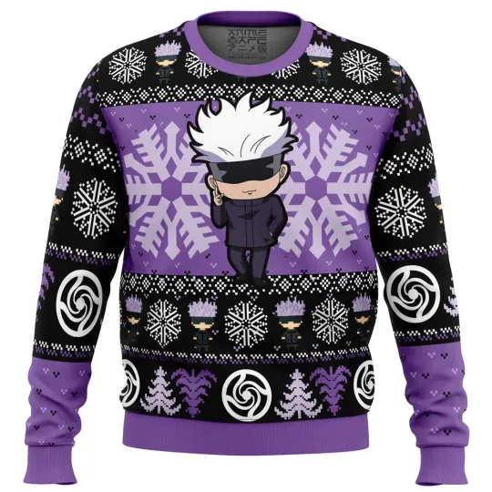 Discover Chibi Satoru Gojo Jujutsu Satoru Ugly Christmas Sweater