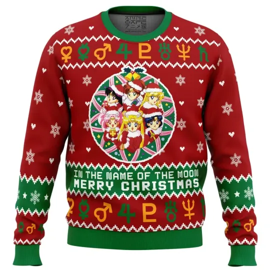 Discover Christmas Sailor Guardians Sailor Moon Ugly Christmas Sweater