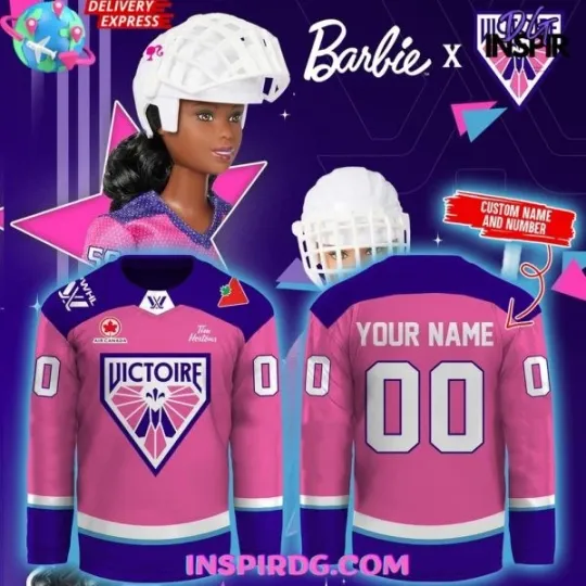 Discover Barbie x Victoire de Montréal Special Edition Men's Hockey Jersey