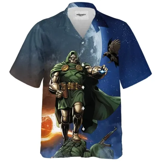 Discover Doctor Dooom Hawaiian Shirt, Marvel Hawaiian Shirt, Villains Club Hawaiian Shirt,