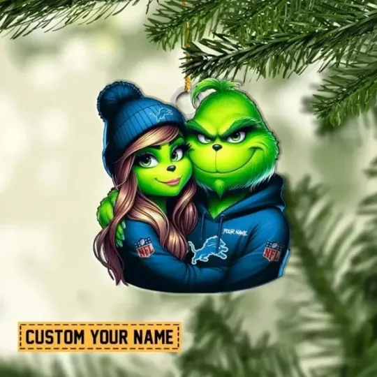 Discover Personalized Detroit Football Team Lions Sport Ornament, Gifts For Fans