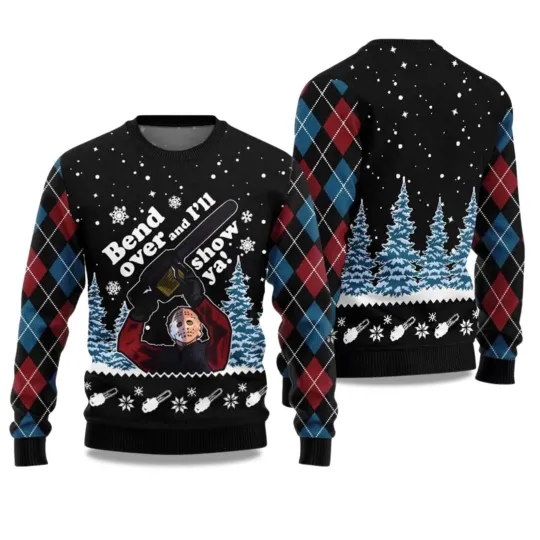 Discover 2025 Bend Over and Ill Show Ya Ugly Christmas Sweater