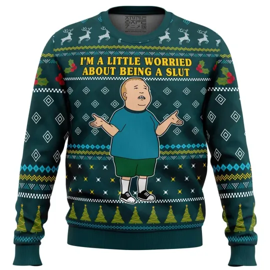I’m a Little Worried King Of The Hill Ugly Christmas Sweater