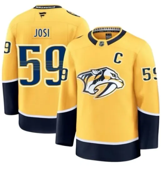 Discover NHL Jersey Nashvile Predators every player and size available -exemple picture