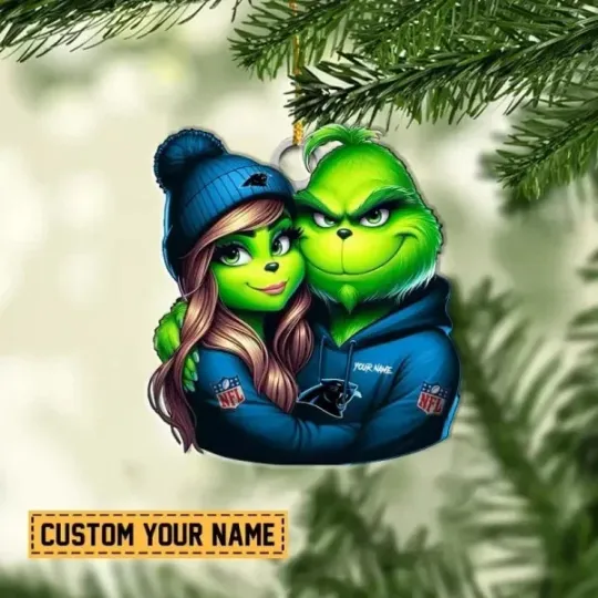 Discover Personalized Carolina Football Team Panthers Sport Ornament, Gifts For Fans