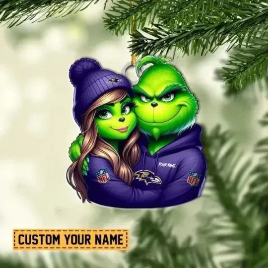 Discover Personalized Baltimore Football Team Ravens Sport Ornament, Gifts For Fans