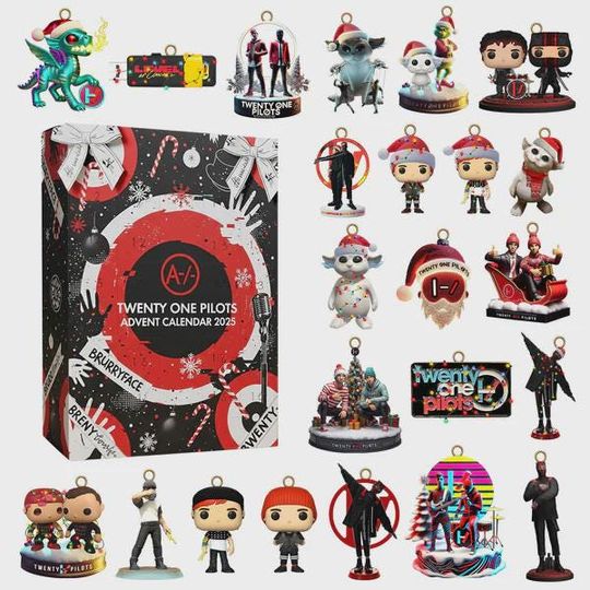 Discover Pilotss band Inspired Advent Calendar 2025, Christmas Countdown Mystery Box, 24-Day Holiday Collectible Gift for Music Fans