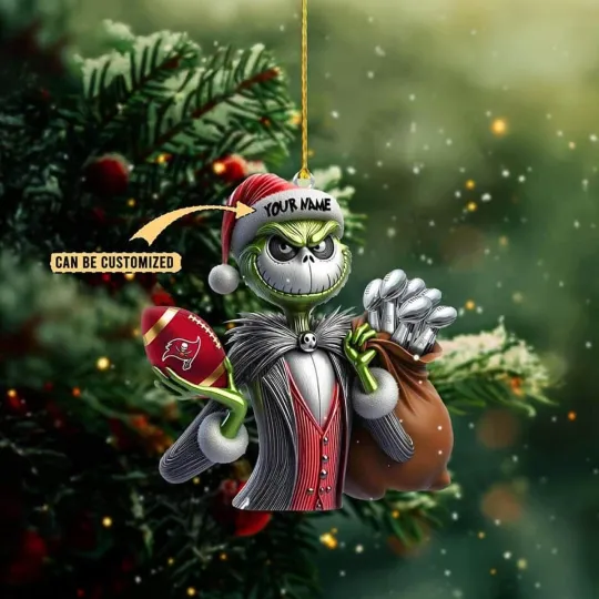 Discover Personalized Tampa Bay Football Team Buccaneerss Christmas Ornament Gift Decor