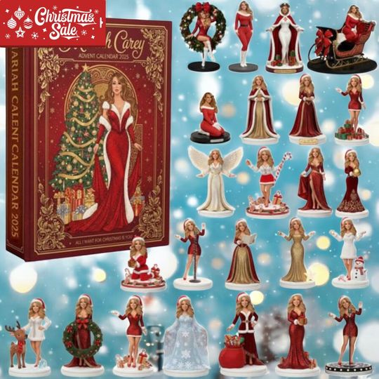Discover Mariah Carey Christmas Advent Calendar 2025, Pop Diva Music Fan Countdown, Holiday Countdown Box, 24 Days of Xmas Surprises, Christmas Gifts