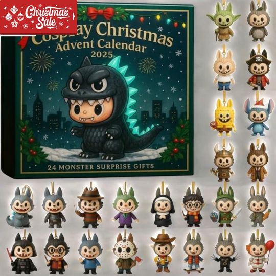 Discover Labubu Cosplay Christmas Advent Calendar 2025  Holiday Countdown Box, Holiday Countdown, 24 Days of Xmas Surprises, Christmas Gifts