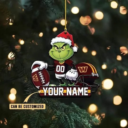 Discover Personalized Washington Football Team Commanderss Christmas Ornament Gift Decor