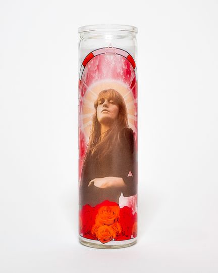 Discover Florence Prayer Candle from Florence and the Machine | Florence Welch | Lungs | Ceremonials | High as Hope | Dance Fever | 8"Unscented White