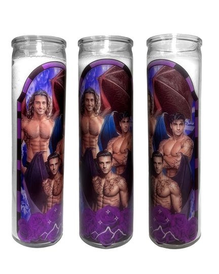 ACOTAR Prayer Candles Sarah J Maas Characters - Rhysand, Cassian, Azriel - Illyrian Book Boyfriends