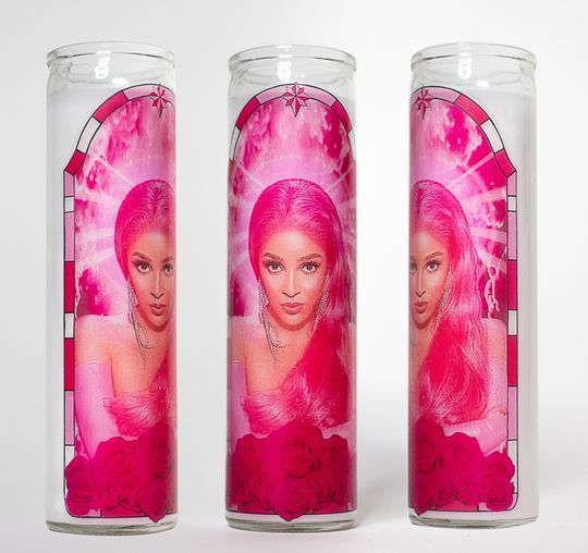 Discover Doja Cat Prayer Candle. 8" Unscented White