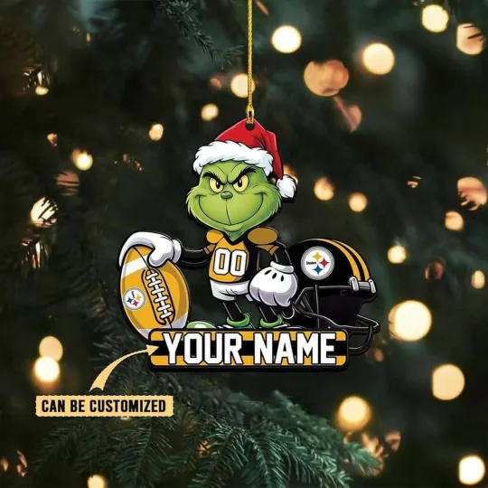 Discover Personalized Pittsburgh Football Team Steelerss Christmas Ornament Gift Decor
