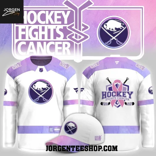 Discover Buffalo Sabre Fight Cancer NHL 2025 Personalized Hockey Jersey Size XS-5XL