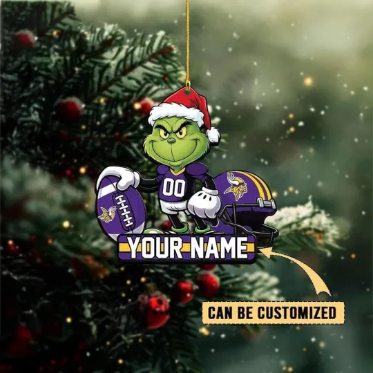 Discover Personalized Minnesota Football Team Vikingss Christmas Ornament Gift Decor