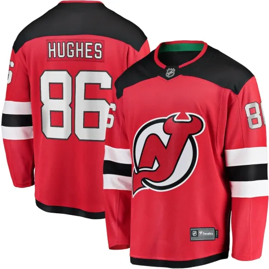 Discover New Jersey Devil Jack Hughes Fanatics Red Breakaway Player Jersey Fanmade