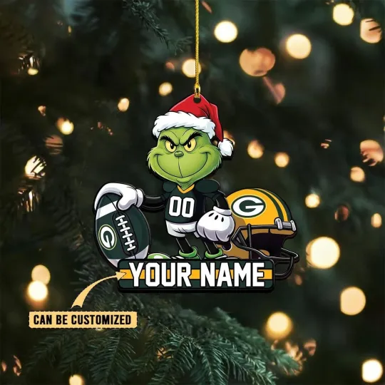 Discover Personalized Green Bay Football Team Packerss Christmas Ornament Gift Decor