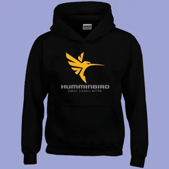 Discover Humminbird Fishing Men's Hoodie Black