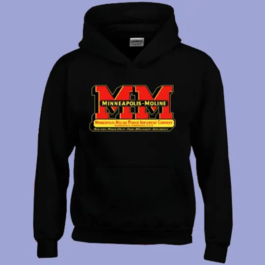 Discover Minneapolis Moline Machinery Men's Hoodie Black