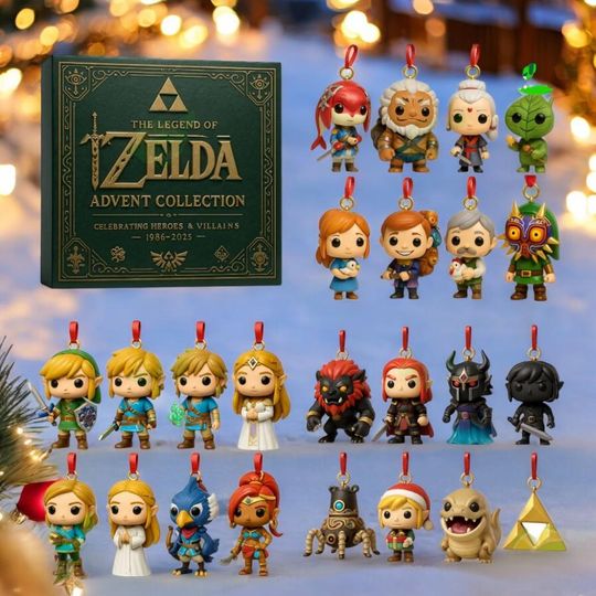 The Legend Of Zelda Heroes & Villains Advent Calendar 2025, Fantasy Countdown Box, 24 Days of Xmas Surprises, Christmas Gifts