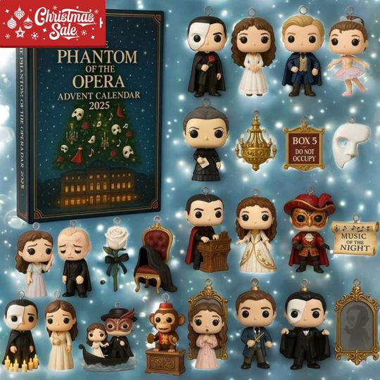 Discover The Phantom of The Opera Advent Calendar 2025, Theater Mystery Countdown, 24 Days of Xmas Surprises, Christmas Gifts for Opera Fan