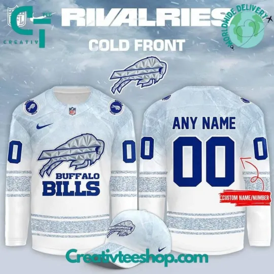Discover Buffalo Bill Rivalries Cold Front Custom Hockey Jersey