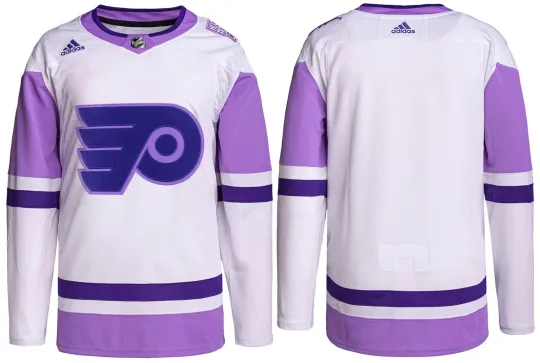 Discover Philadelphia Flyer Hockey Fights Cancer Blank Hockey Jersey