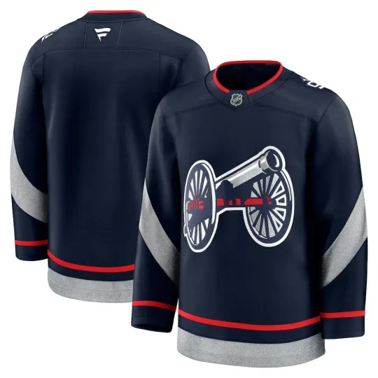Discover Columbus Blue Jacket Navy 2025 Stadium Series Premium Jersey
